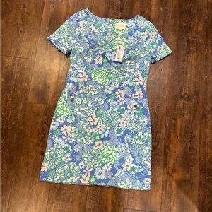 Lily Pulitzer Floral Blue and Pink Dress
